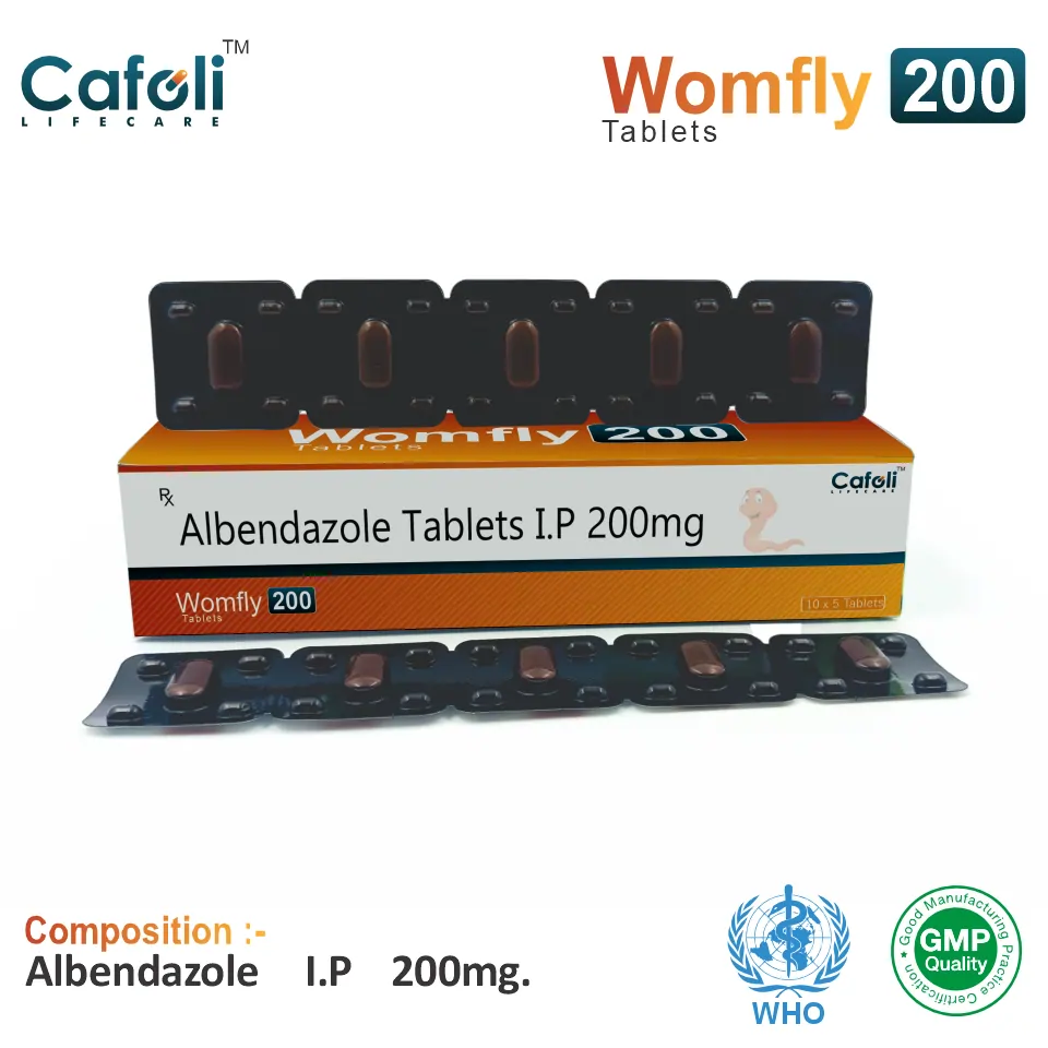 Albendazole 200 mg Tablet PCD Pharma Franchise
